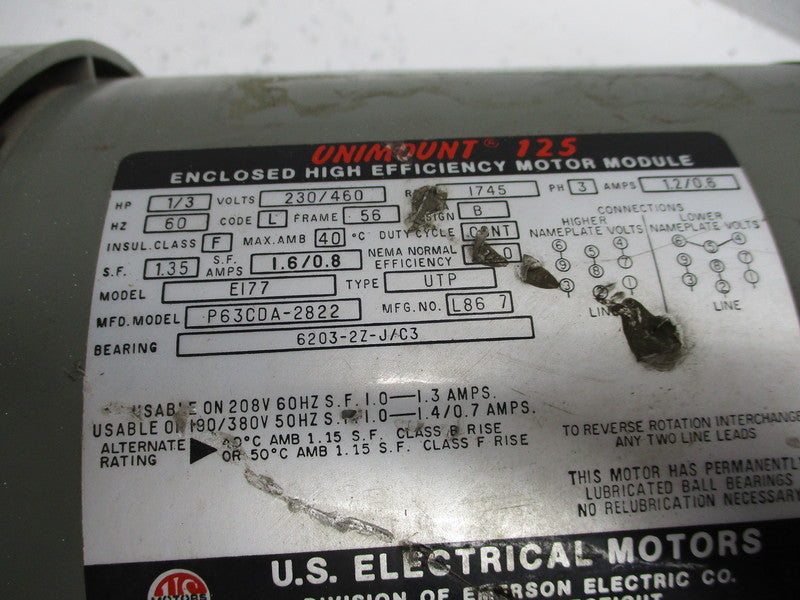 US MOTORS E-270-N10 (012787) TYPE GDP (AS PICTURED)  NSNP