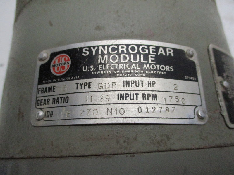 US MOTORS E-270-N10 (012787) TYPE GDP (AS PICTURED)  NSNP