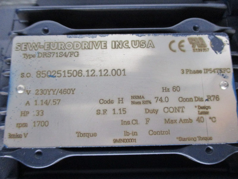 SEW-EURODRIVE RF40 (DRS71S4/FG)  UNMP
