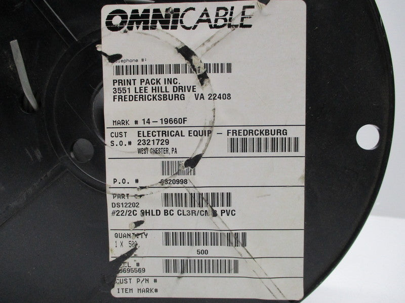 OMNICABLE #22/2C SHLD BC CL3R/CM (DS12202)  NSMP