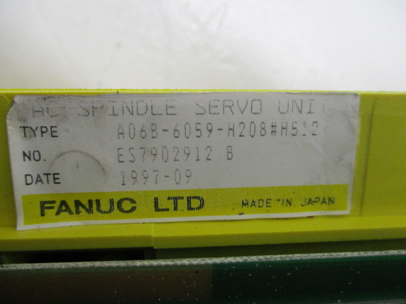 FANUC A06B-6059-H208#H512  UNMP