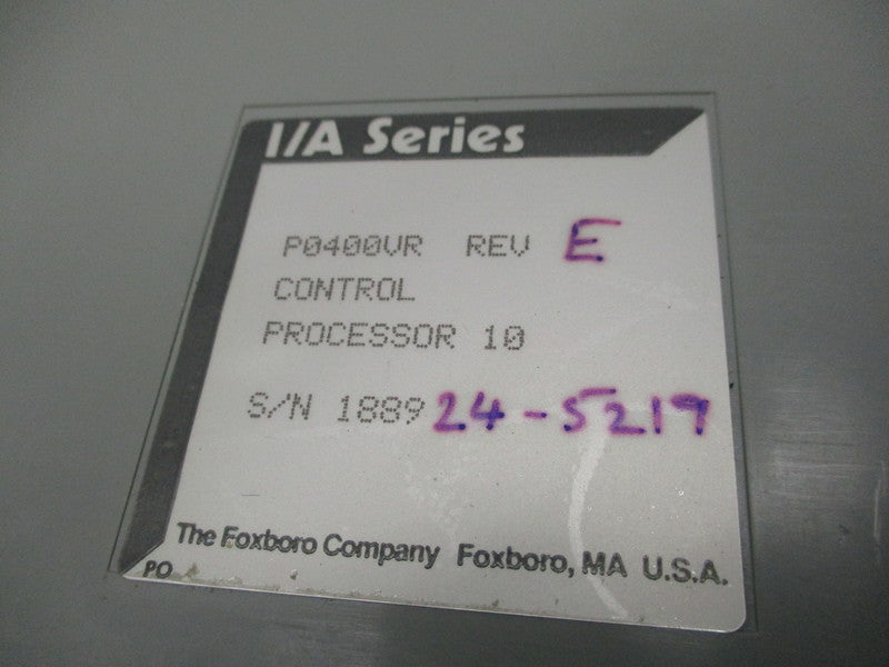 FOXBORO P0400VR  NSMP