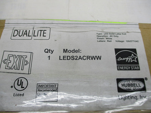 HUBBELL LEDS2ACRWW * NEW IN BOX *