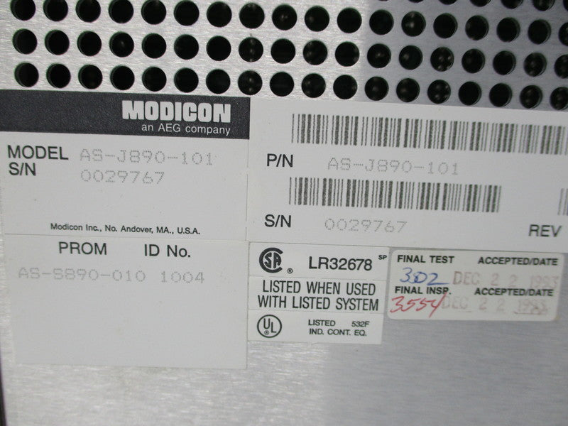 MODICON AS-J890-101  NSMP