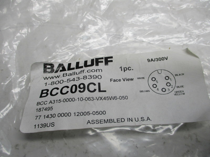 BALLUFF BCCA315-0000-10-063-VX45W6-050 BCC09CL 300V 9A NSMP