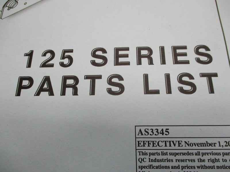 QC INDUSTRIES 125 SERIES AS3345 NSNP