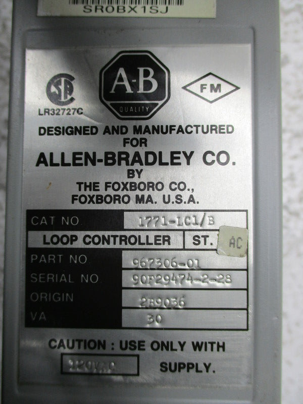 ALLEN BRADLEY 1771-LC1 SER. B REMAN
