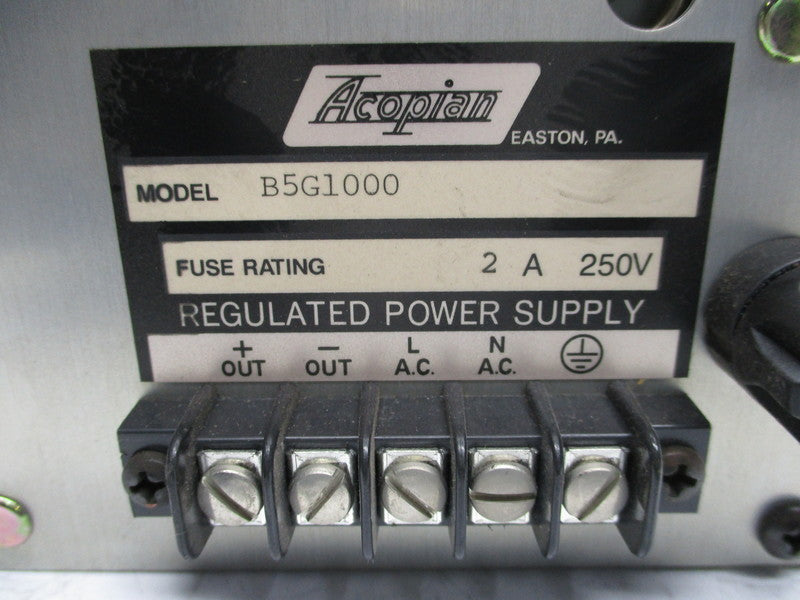 ACOPIAN B5G1000 (AS PICTURED) UNMP