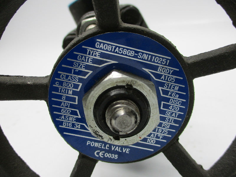 POWELL VALVE GA08TA58GB NSNP