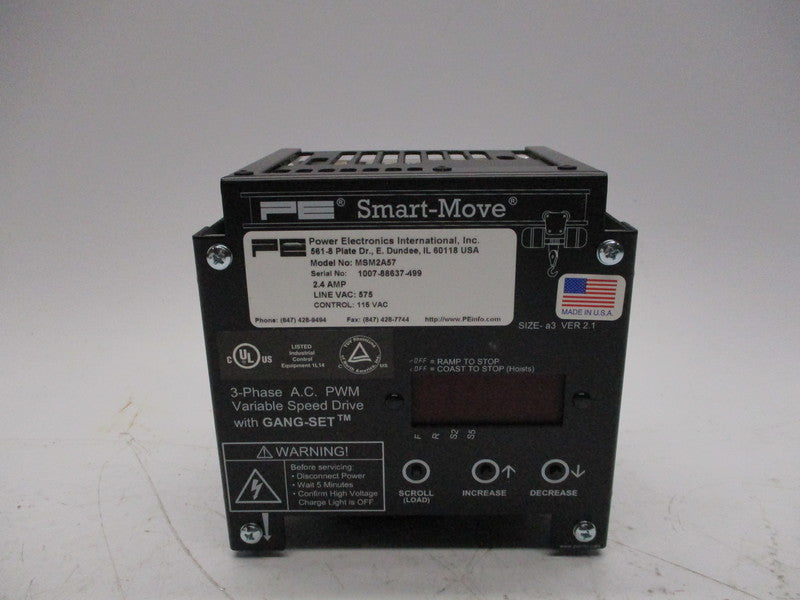 POWER ELECTRONICS MSM2A57 575VAC 2.4A NSMP