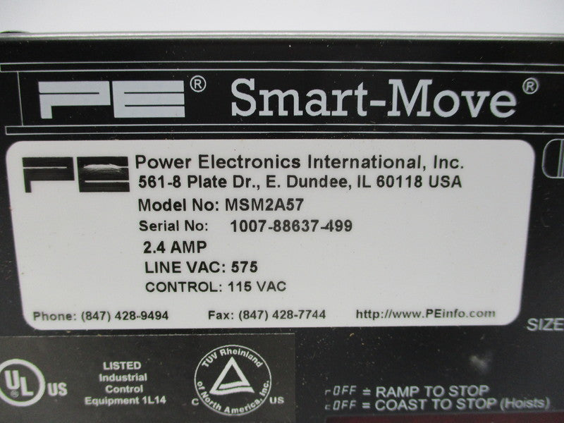 POWER ELECTRONICS MSM2A57 575VAC 2.4A NSMP
