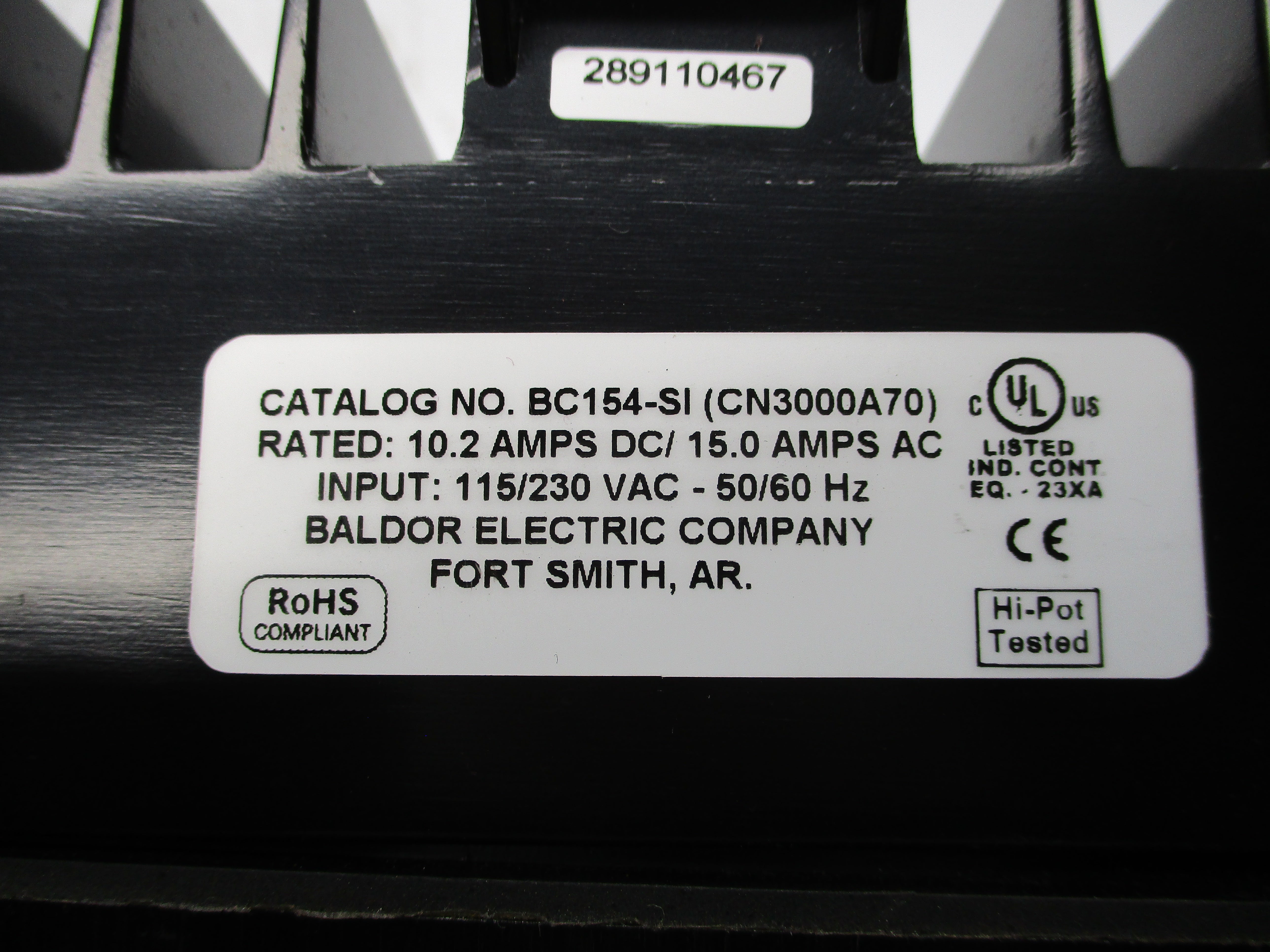 BALDOR BC154-SI NSNP