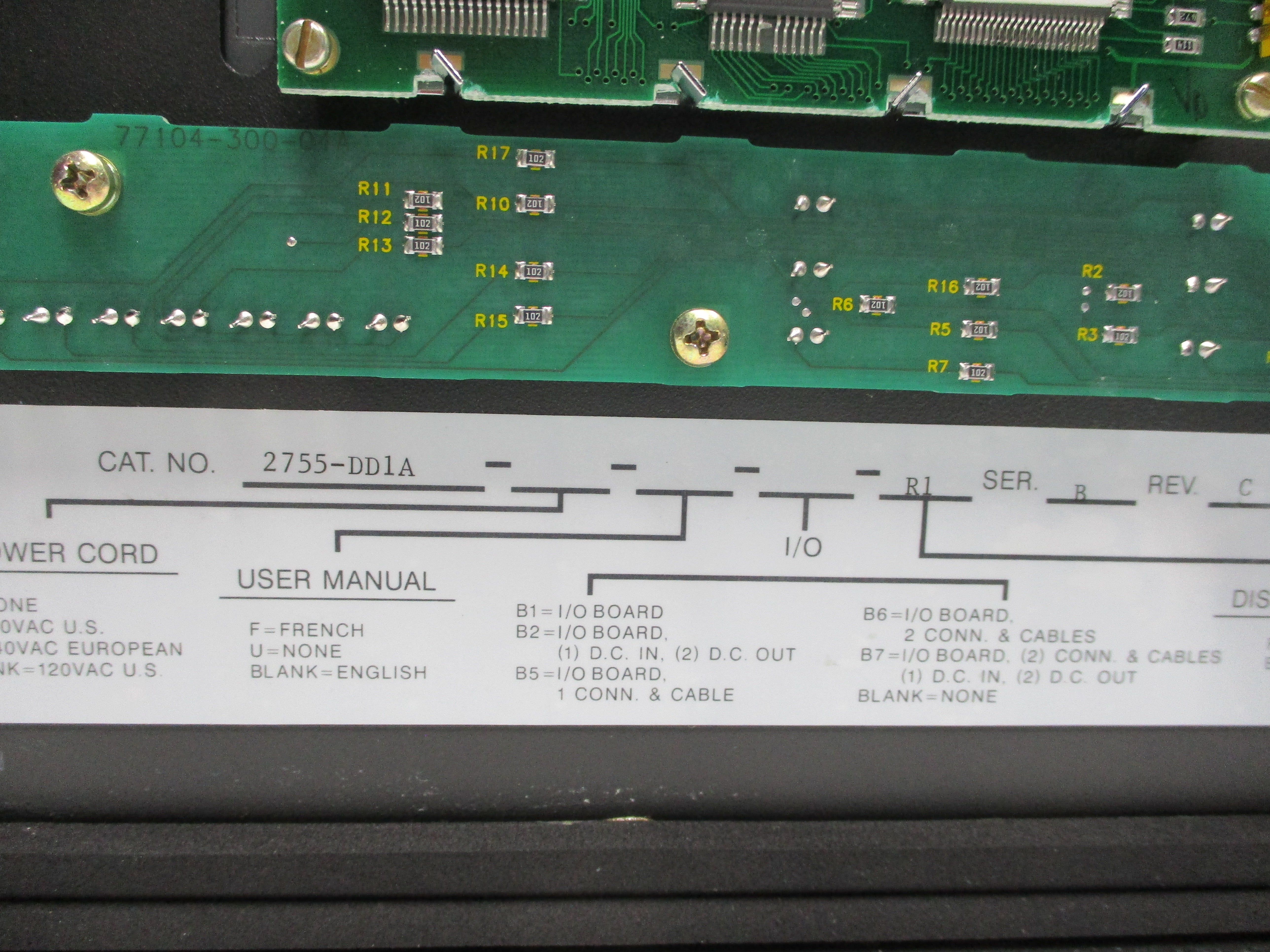 INDUSTRIAL SPARE PART 2755-DD1A SER. B NSMP
