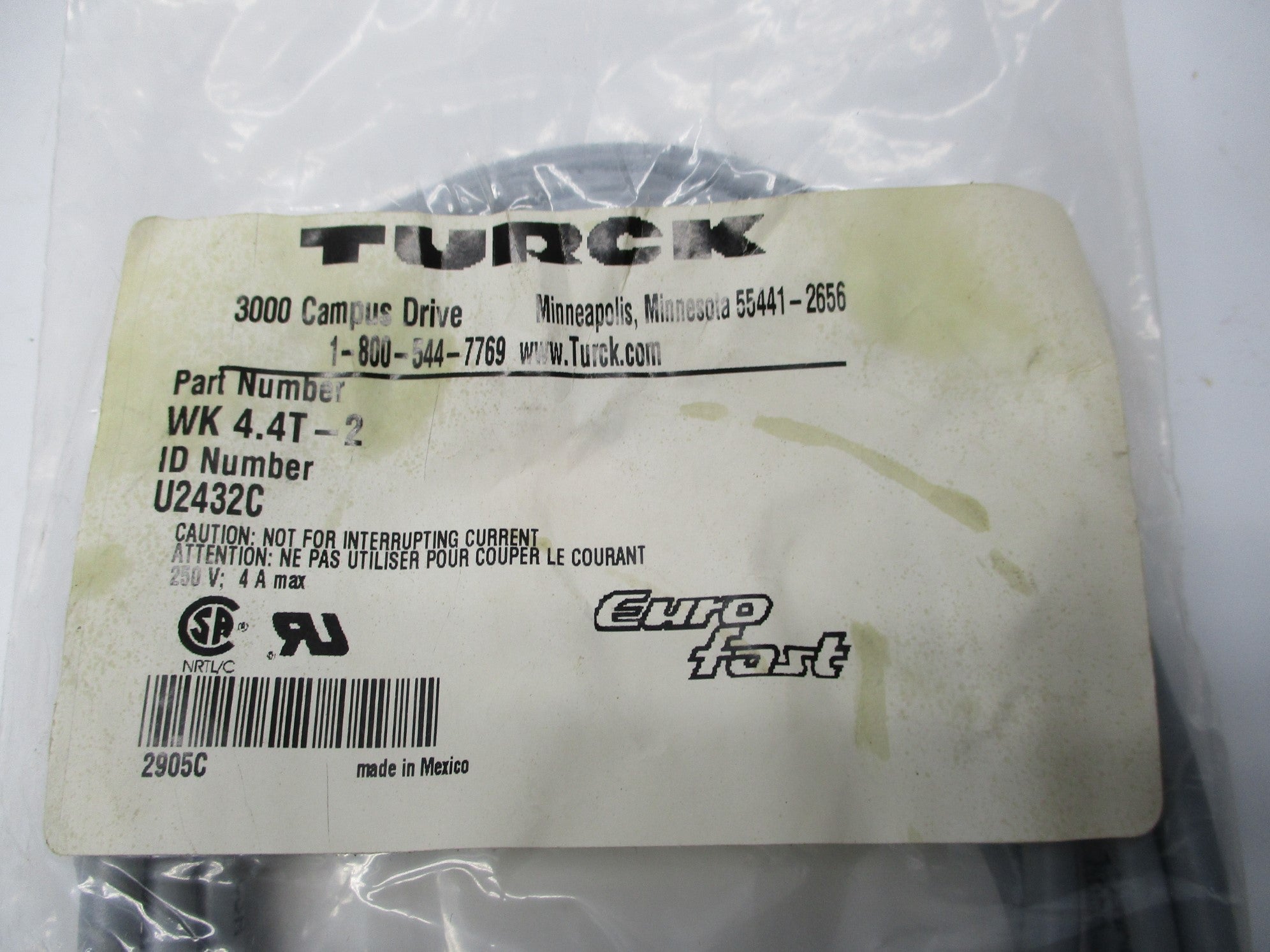 TURCK WK4.4T-2 (U2432C) NSMP