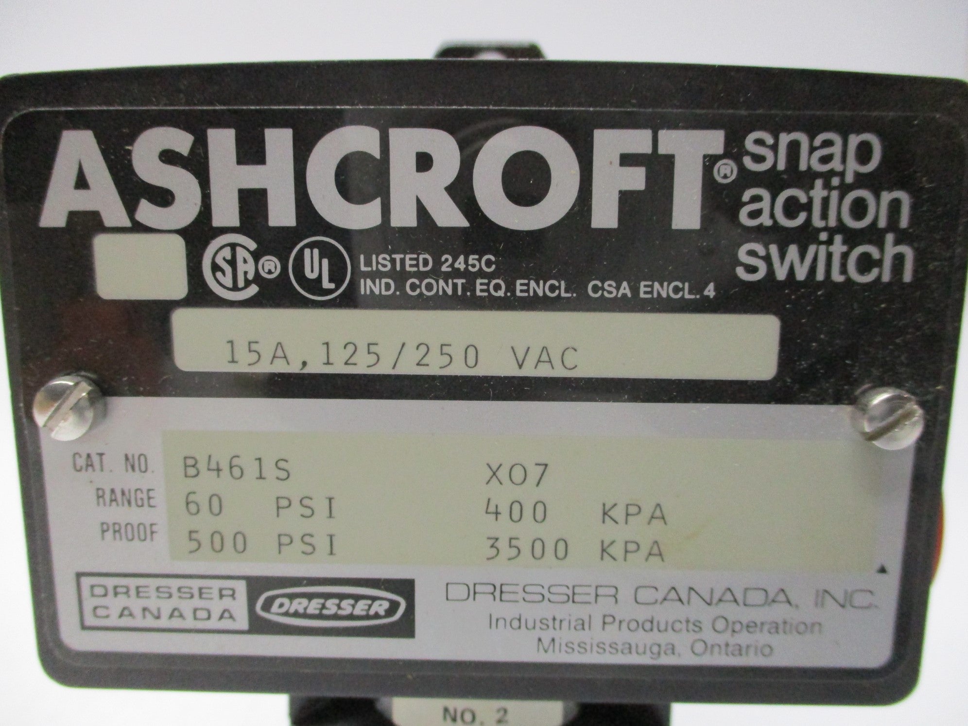 ASHCROFT B461S (X07) NSNP