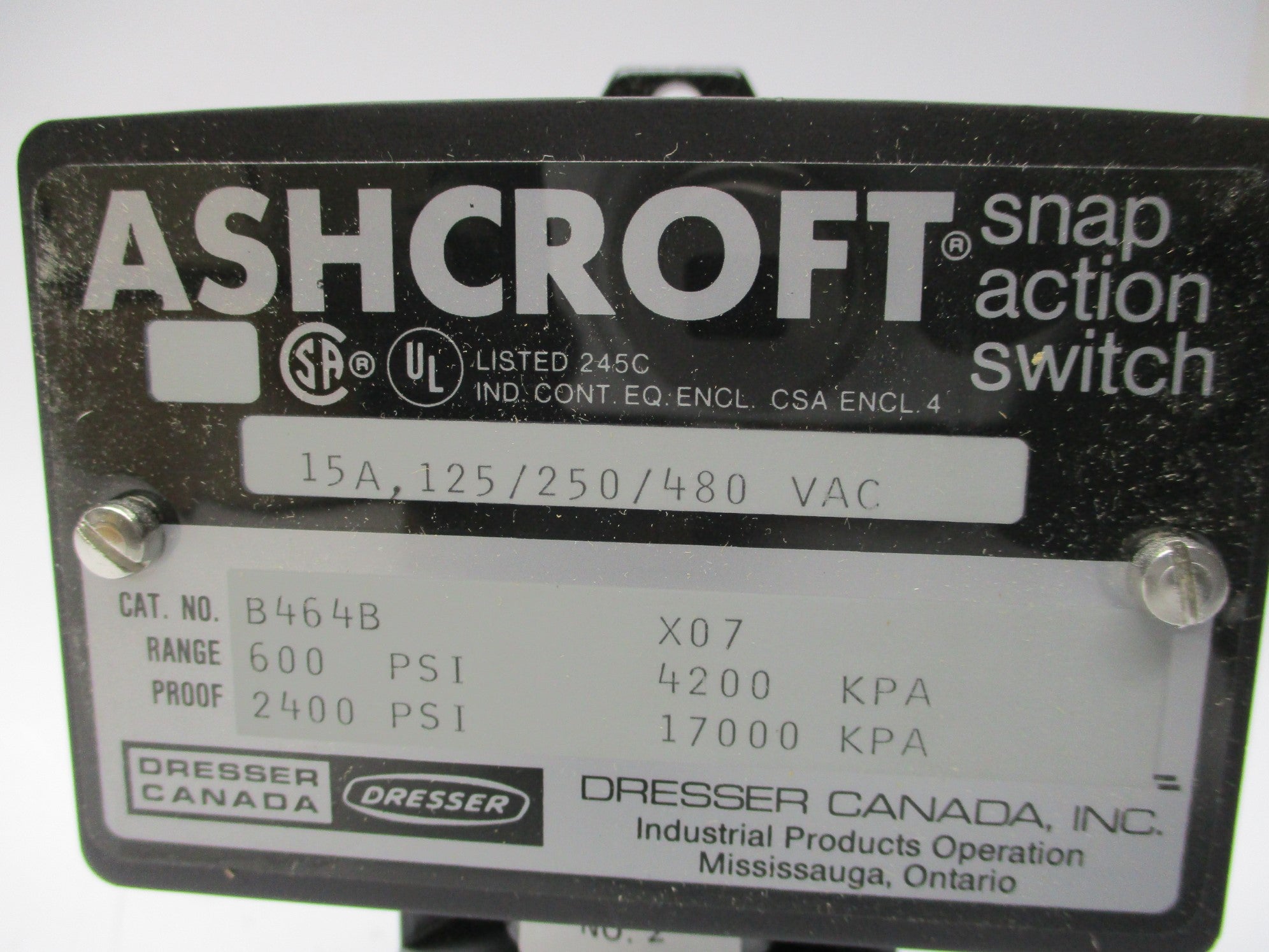 ASHCROFT B464B NSMP