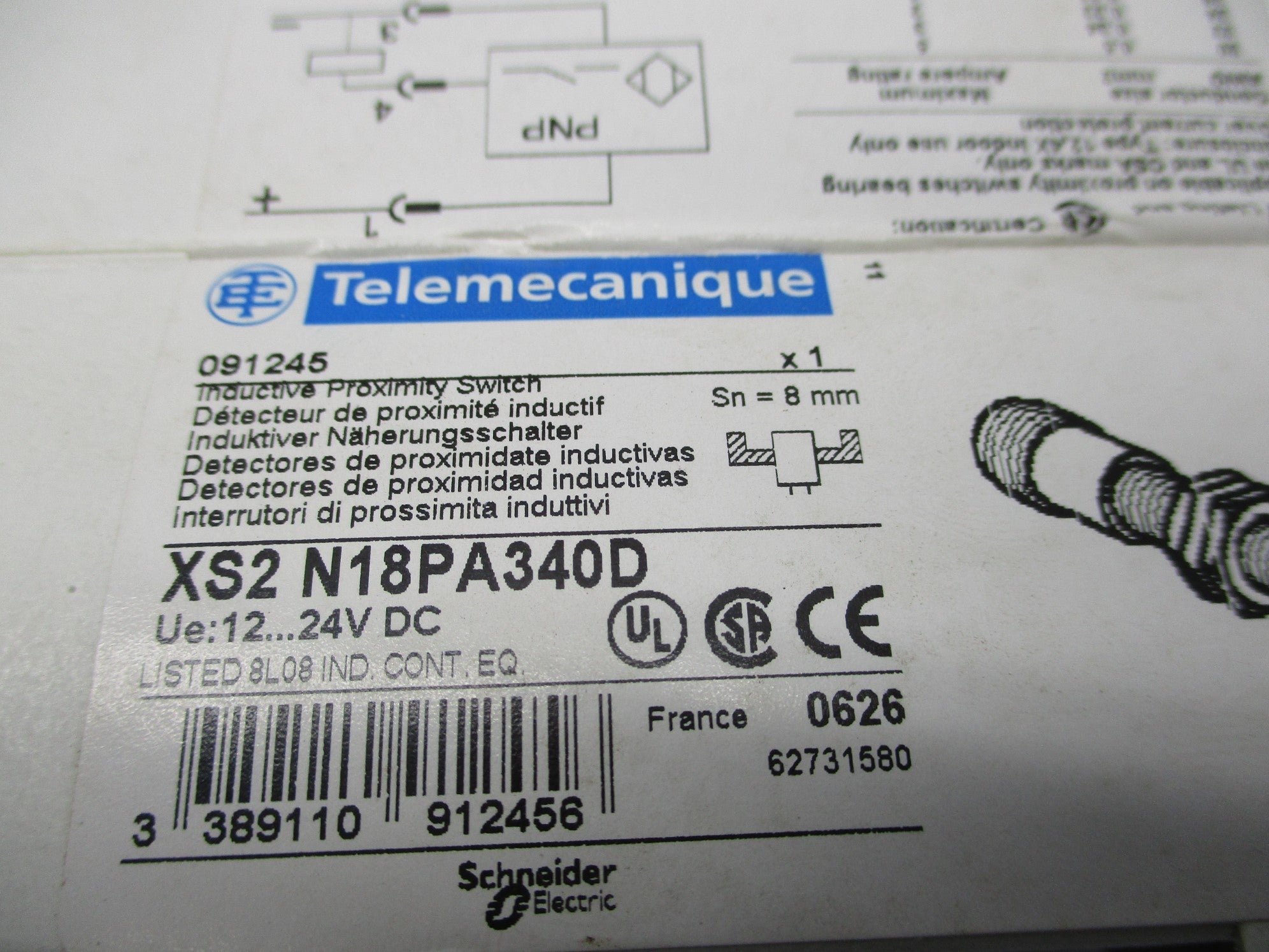 TELEMECANIQUE XS2-N18PA340D NSMP