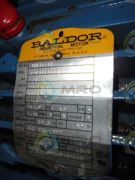 BALDOR JPM4103T W/ BELL & GOSSETT 1531 5E  UNMP