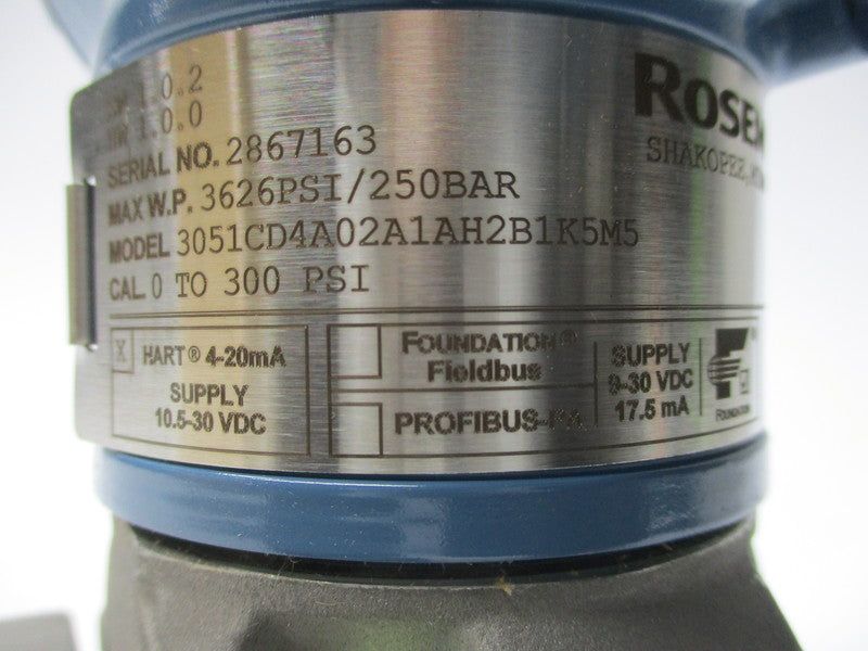 ROSEMOUNT 3051CD4A02A1AH2B1K5M5 NSMP
