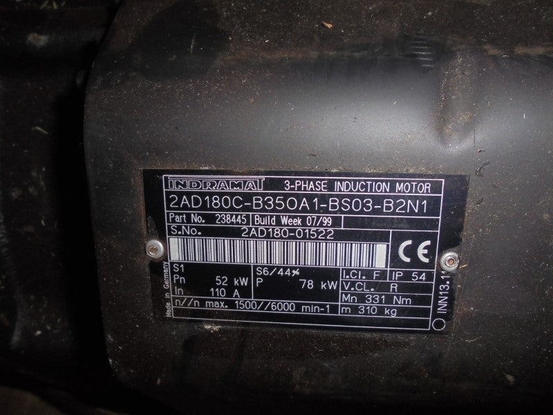 INDRAMAT 2AD180C-B35OA1-BS03-B2N1 NSMP