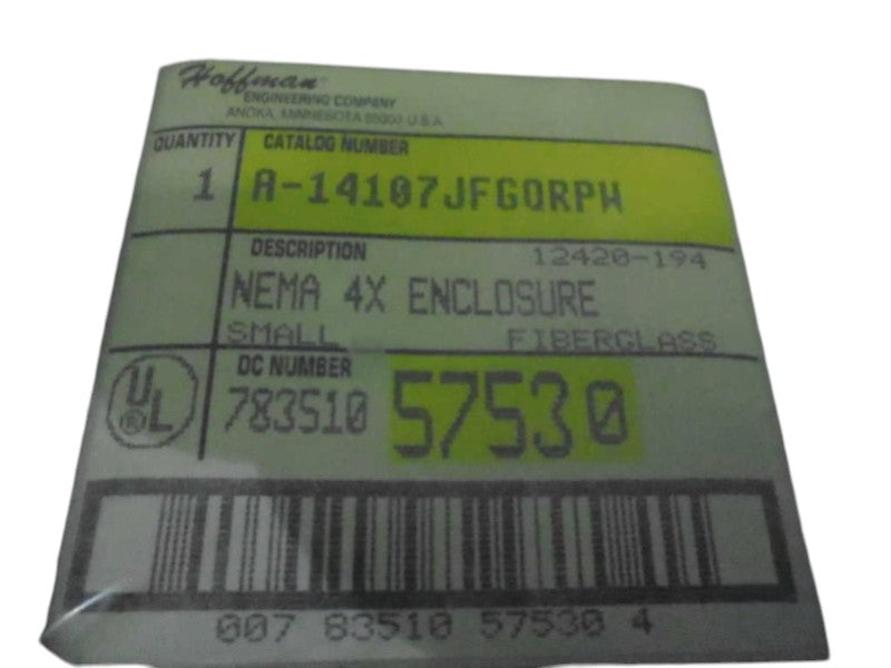 HOFFMAN A-14107JFGQRPW ENCLOSURE  NSMP