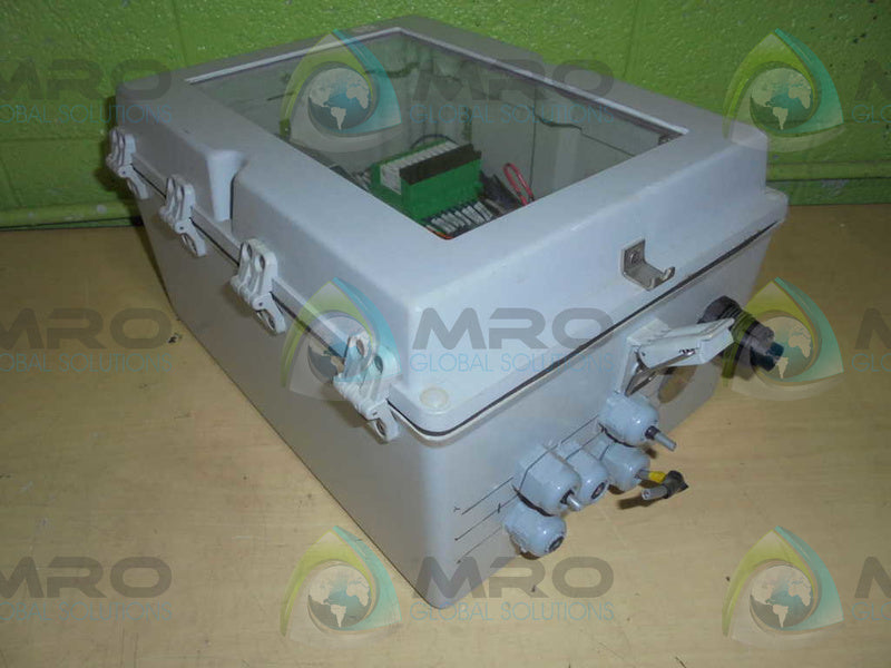 HOFFMAN A-14107JFGQRPW ENCLOSURE w/ SOLA SDN 5-24-100P w/ DAYTON 1A485N  UNMP