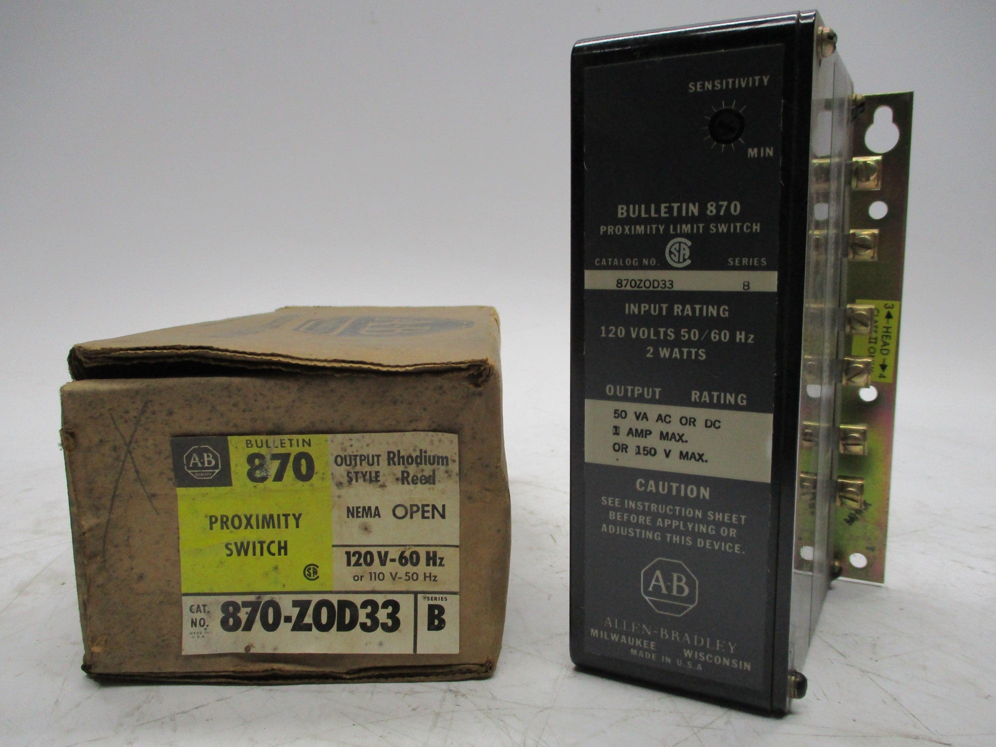 INDUSTRIAL SPARE PART 870-ZOD33 SER. B (BR/YL) NSMP