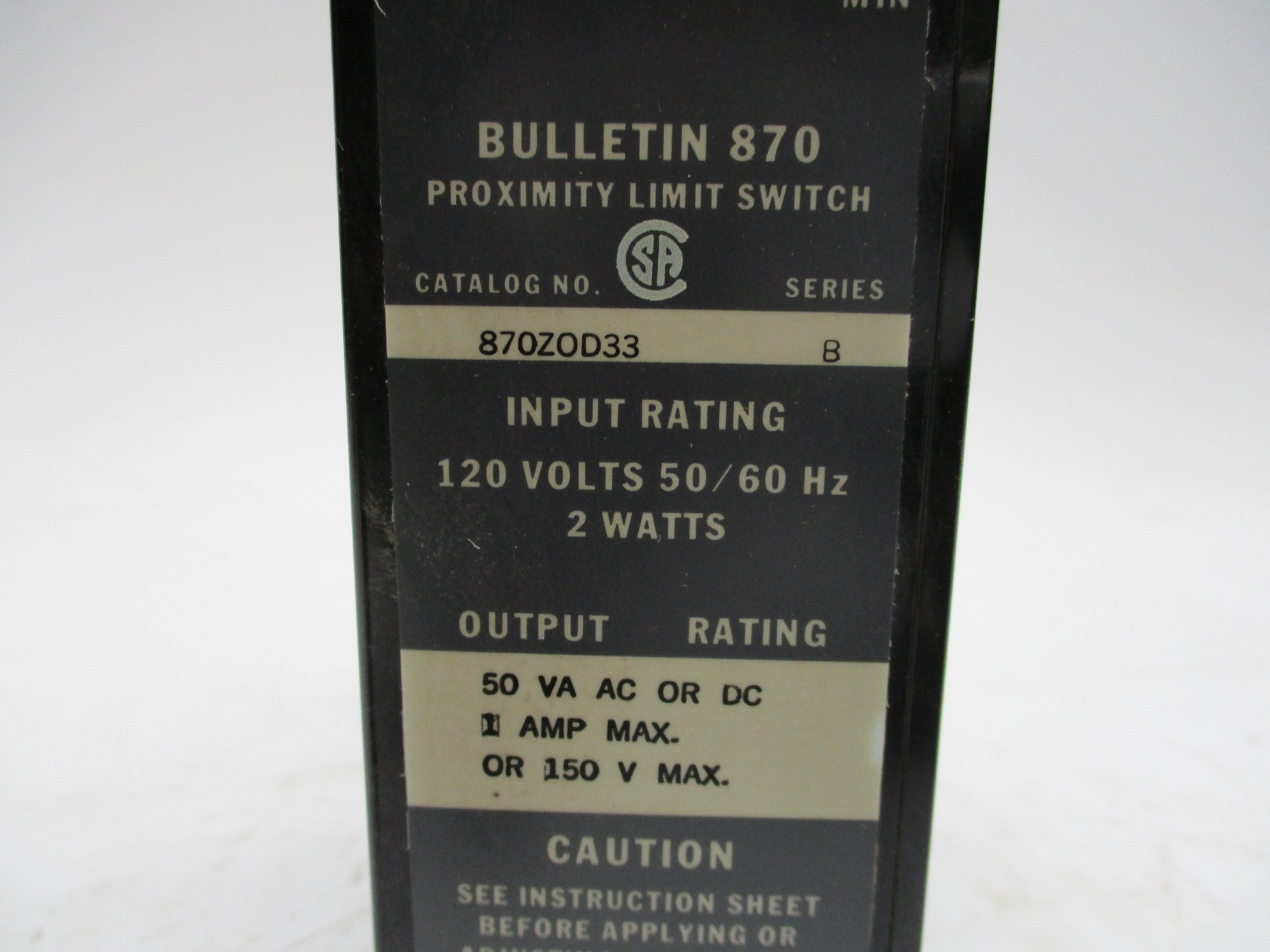 INDUSTRIAL SPARE PART 870-ZOD33 SER. B (BR/YL) NSMP