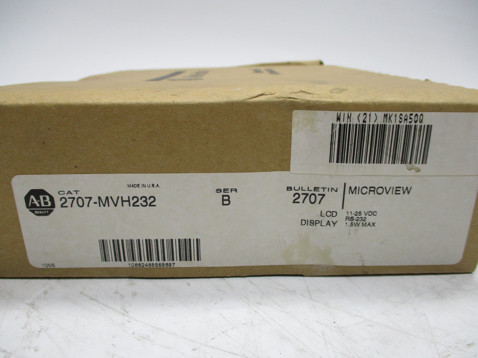 INDUSTRIAL SPARE PART 2707-MVH232 SER. B NSFS