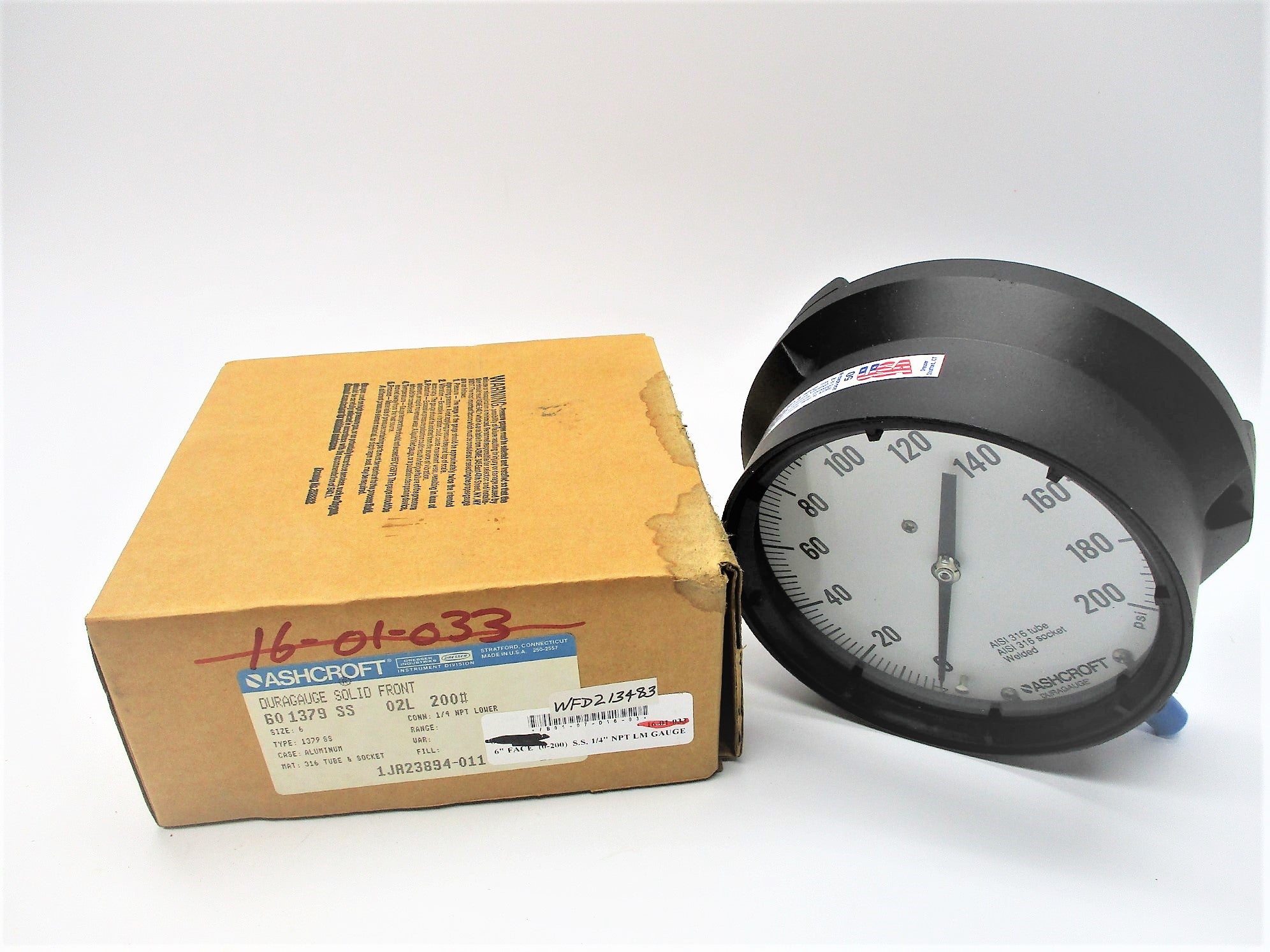 ASHCROFT 60-1379-SS-02L-200# NSMP