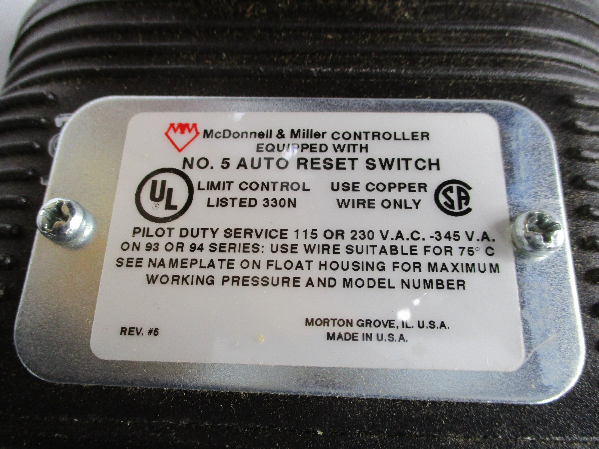 MCDONNELL & MILLER 94-HD 165300 NSMP