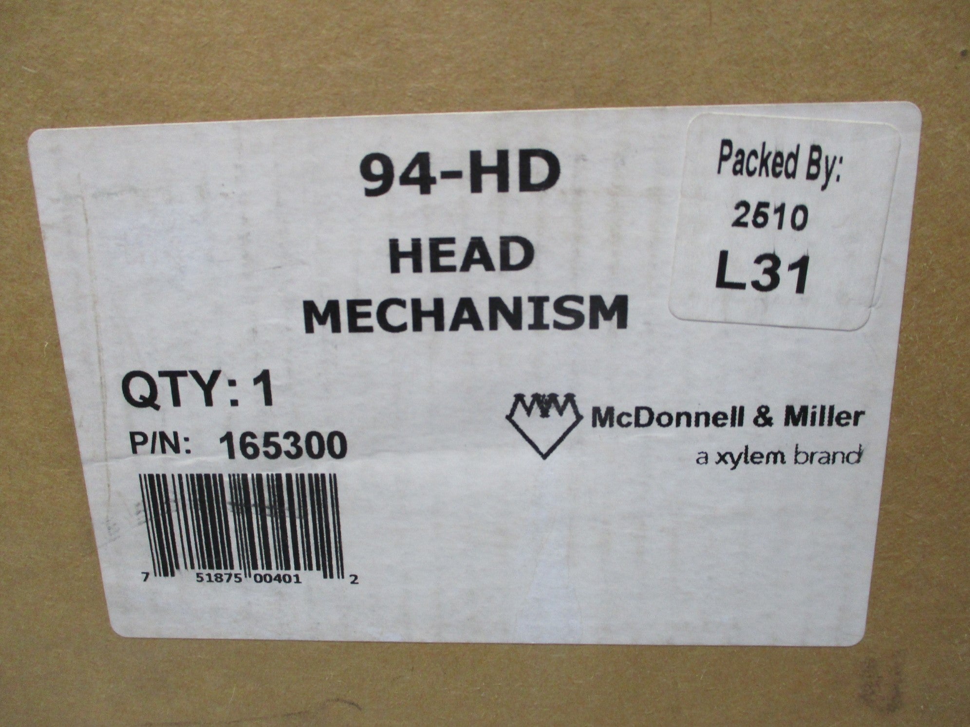 MCDONNELL & MILLER 94-HD 165300 NSMP