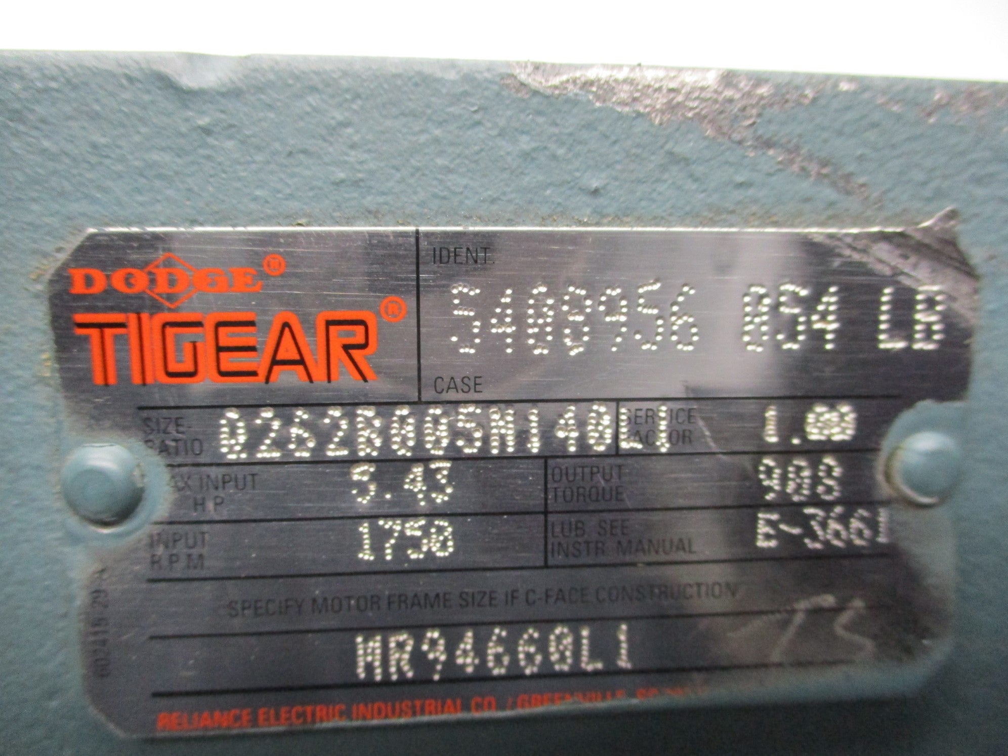 DODGE Q262B005M140L1 UNMP