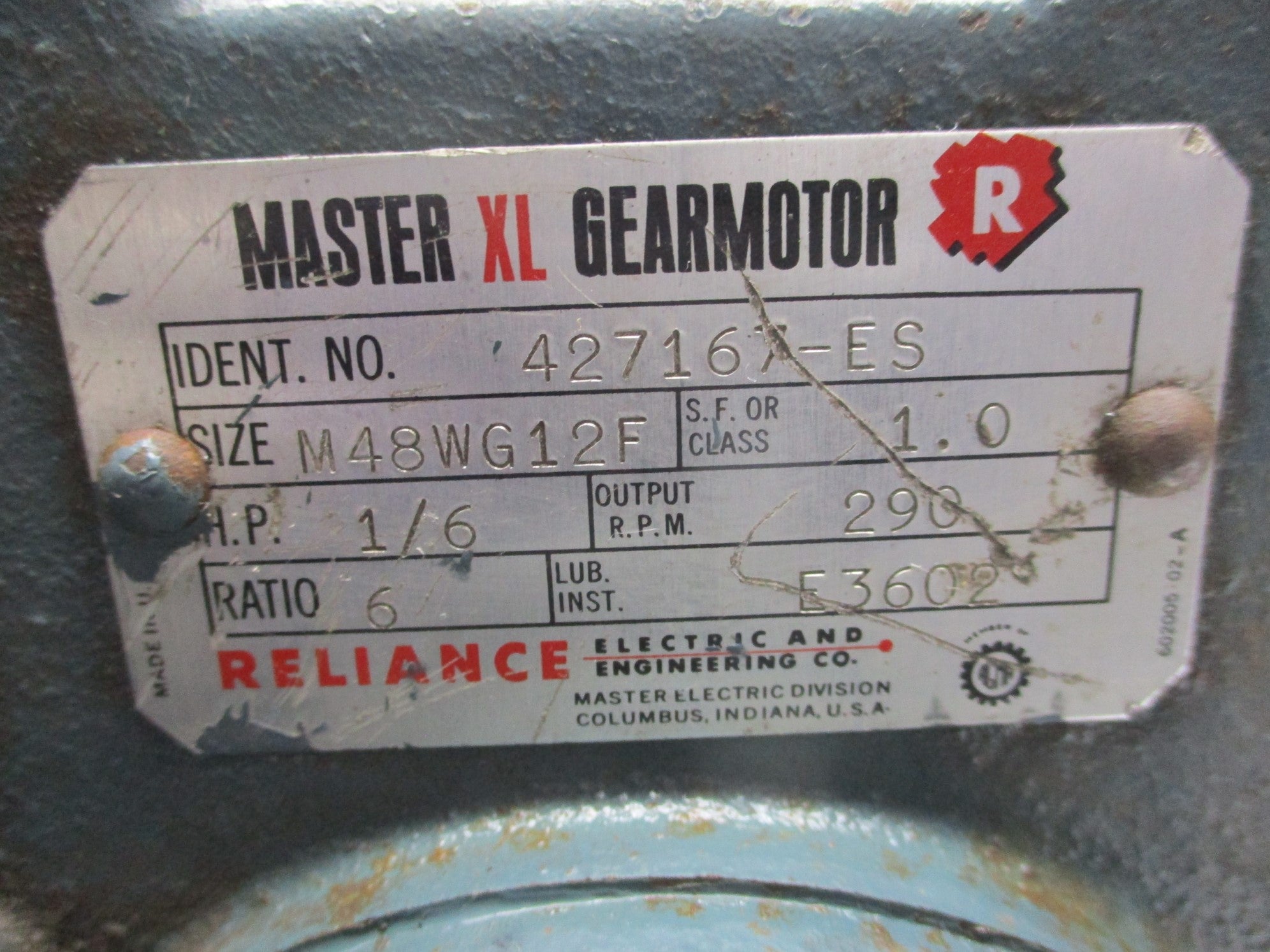 RELIANCE ELECTRIC 427167-ES UNMP