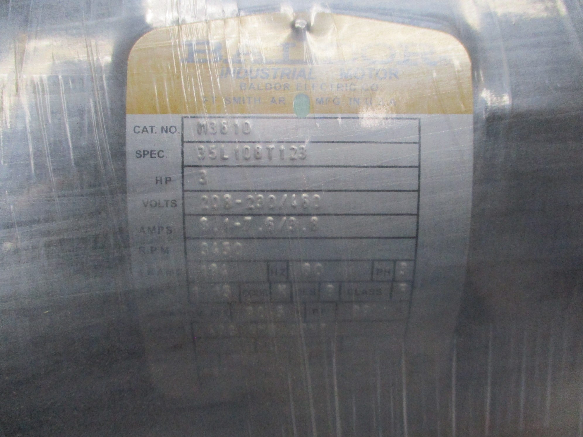 BALDOR M3610 NSMP
