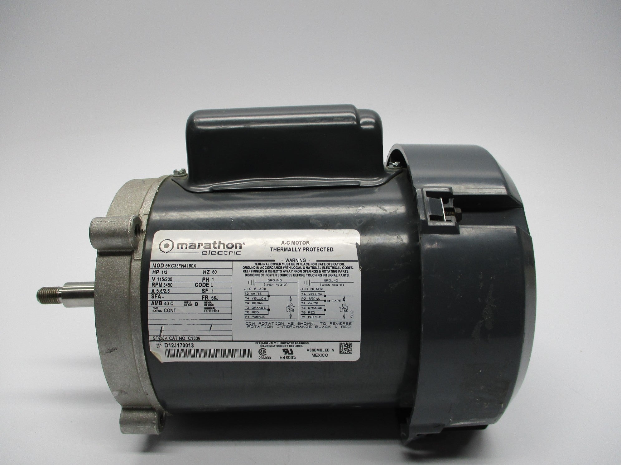MARATHON ELECTRIC 5KC33FN4180X UNMP