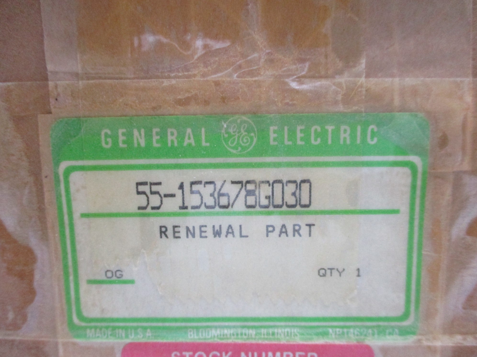 GENERAL ELECTRIC 55-153678G030 NSMP