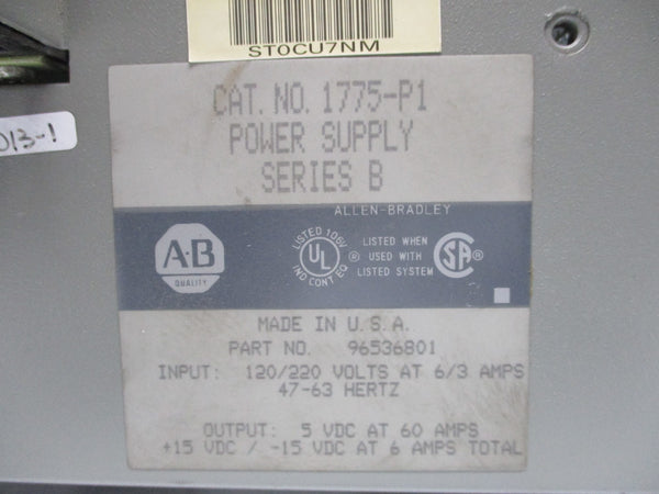 ALLEN BRADLEY 1775-P1 SER. B NSNP