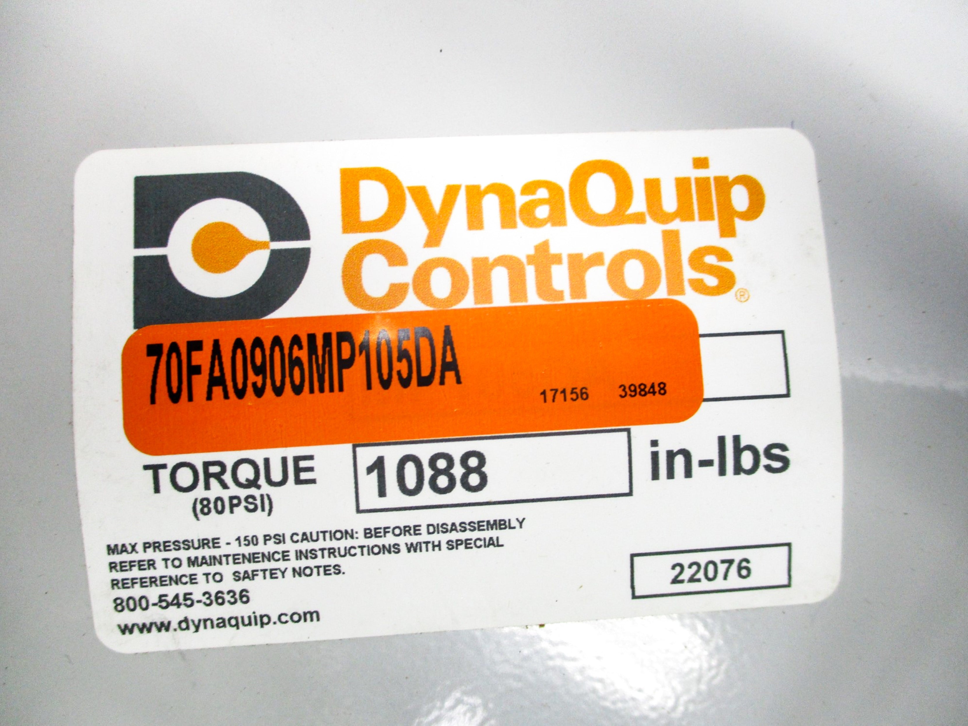 DYNAQUIP CONTROLS 70FA0906MP105DA NSMP