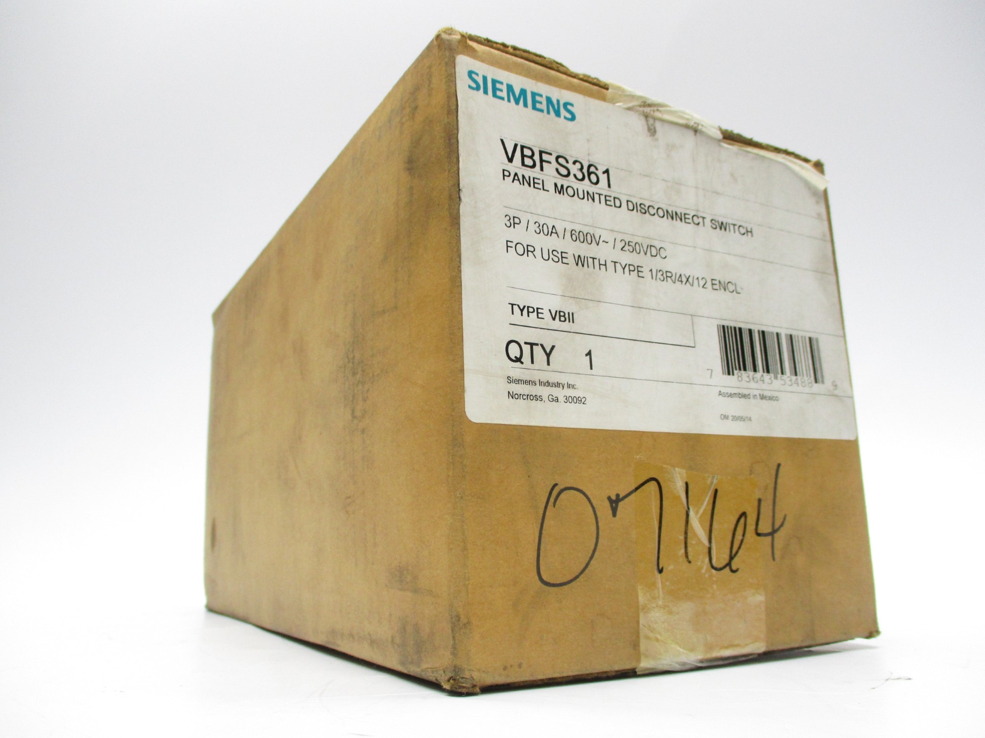 SIEMENS VBFS361 30A NSFS