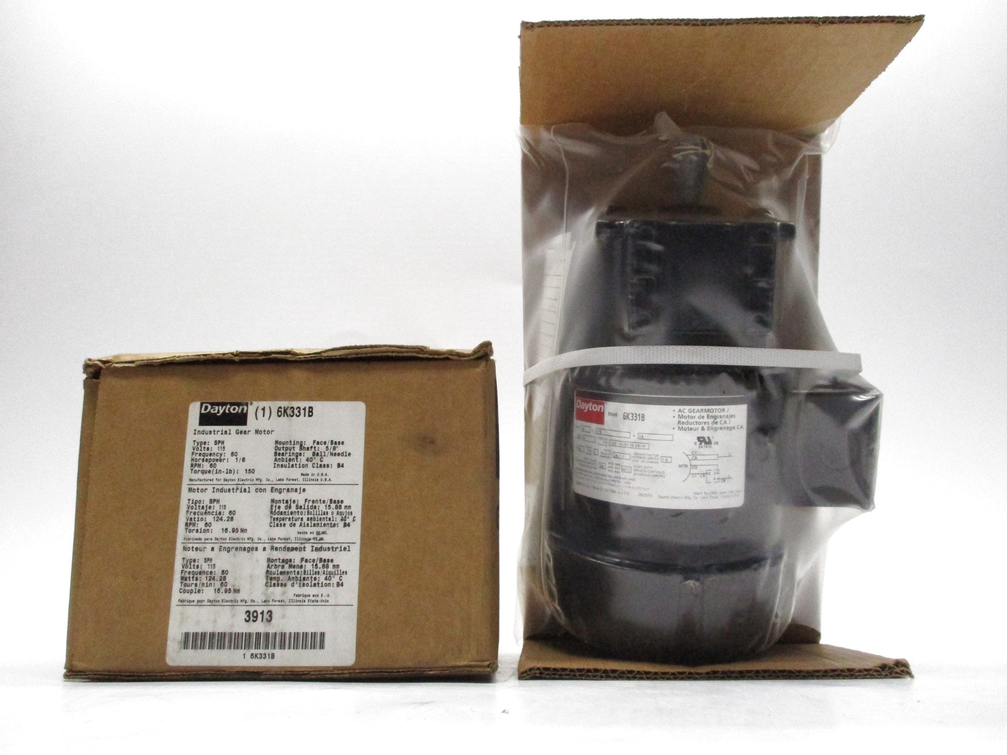 DAYTON 6K331B 115V 4.5A NSMP