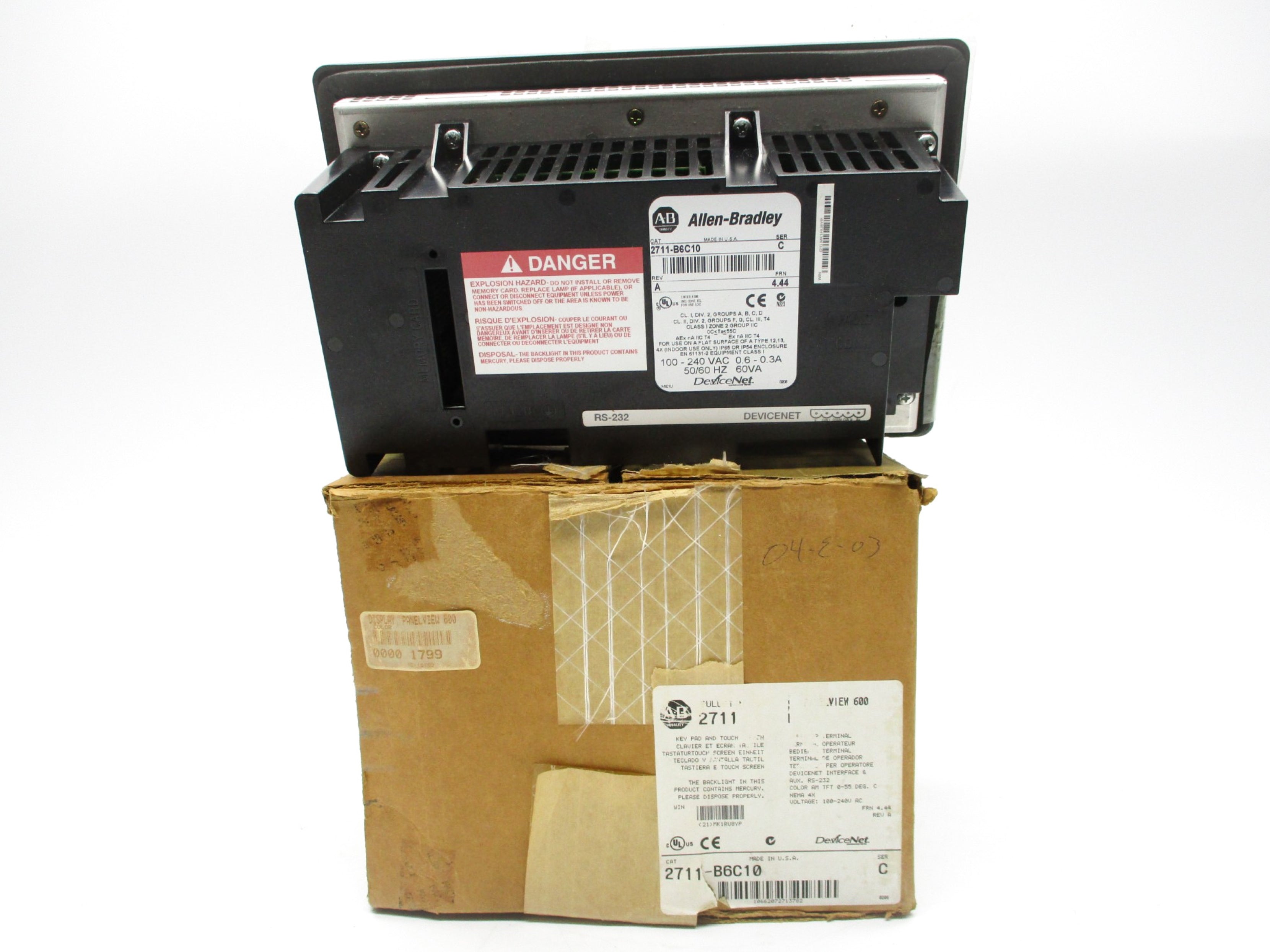 INDUSTRIAL SPARE PART 2711-B6C10 SER. C F/W 4.44 NSMP