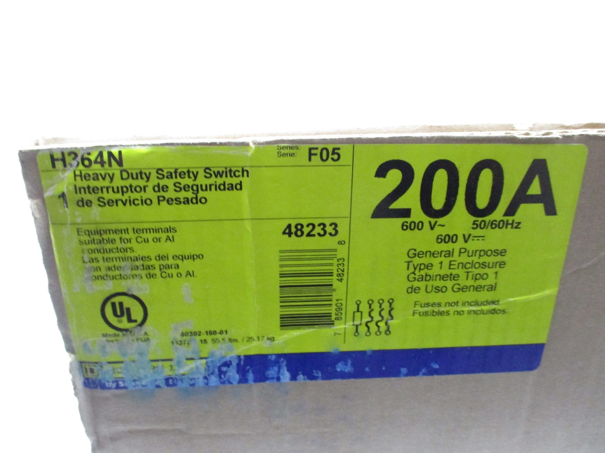 SQUARE D H364N SER. F05 NSFS