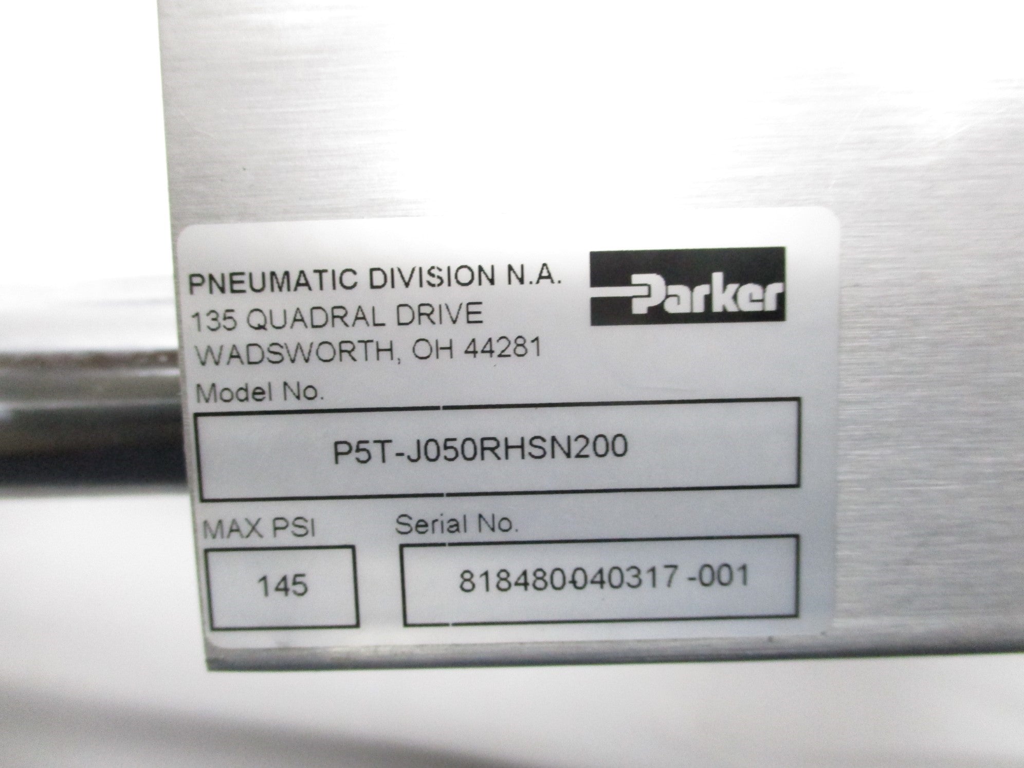 PARKER P5T-J050RHSN200 NSNP