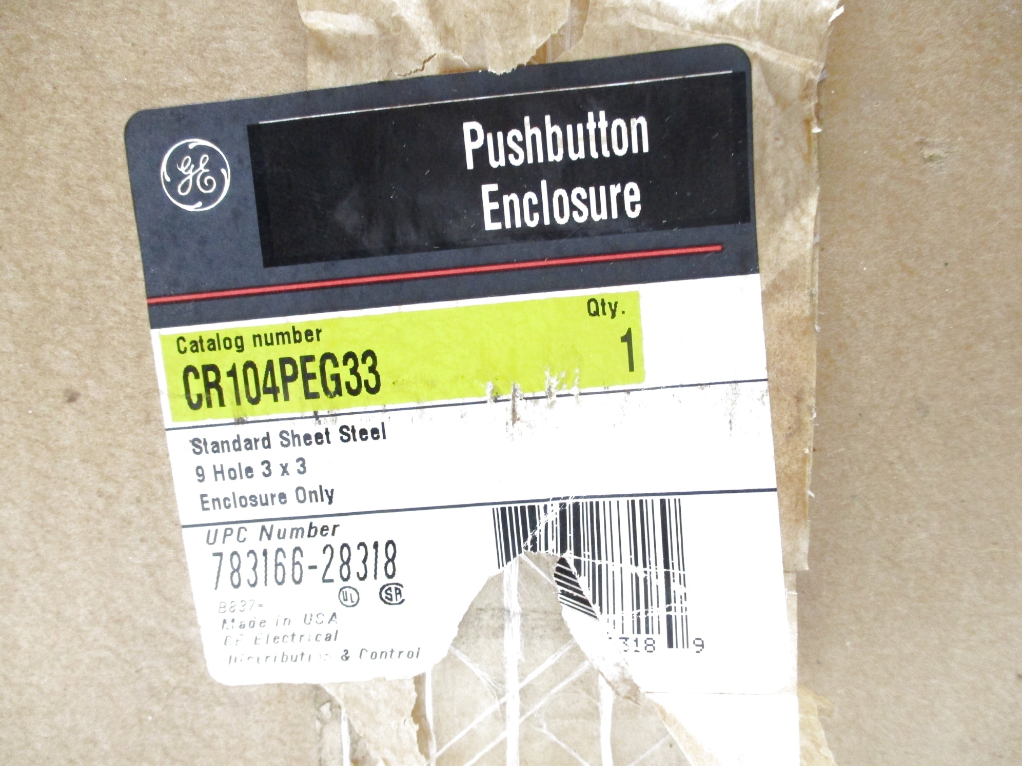 GENERAL ELECTRIC CR104PEG33 NSFS