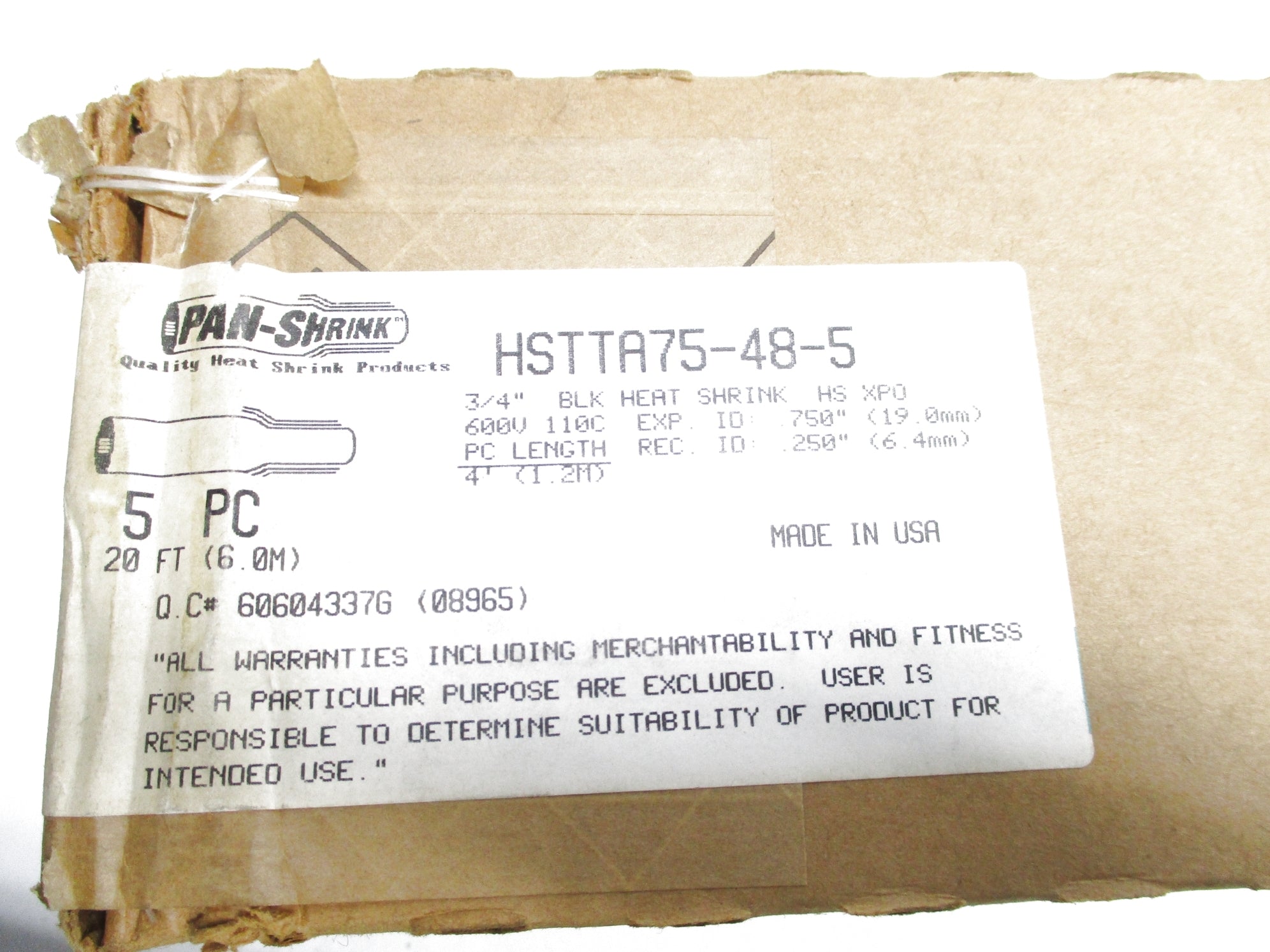 PANDUIT HSTTA75-48-5 (QTY: 5) NSFS