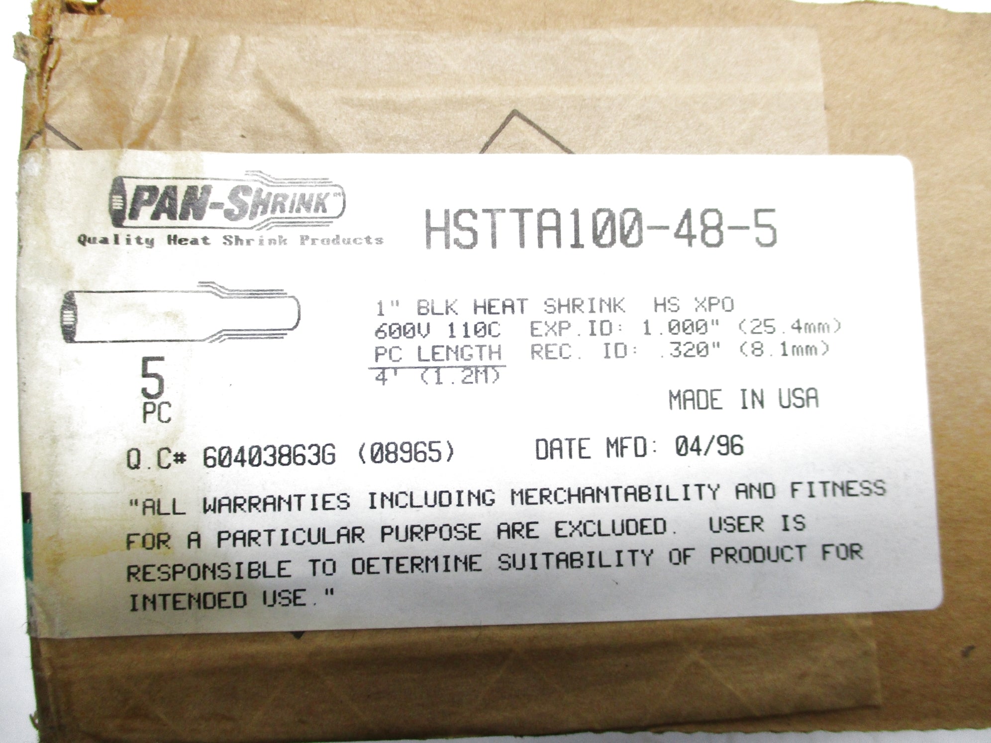 PANDUIT HSTTA100-48-5 (QTY: 5) NSFS