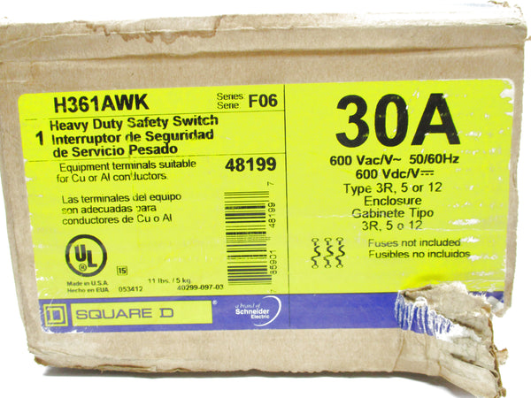 SQUARE D H361AWK SER. F06 NSFS