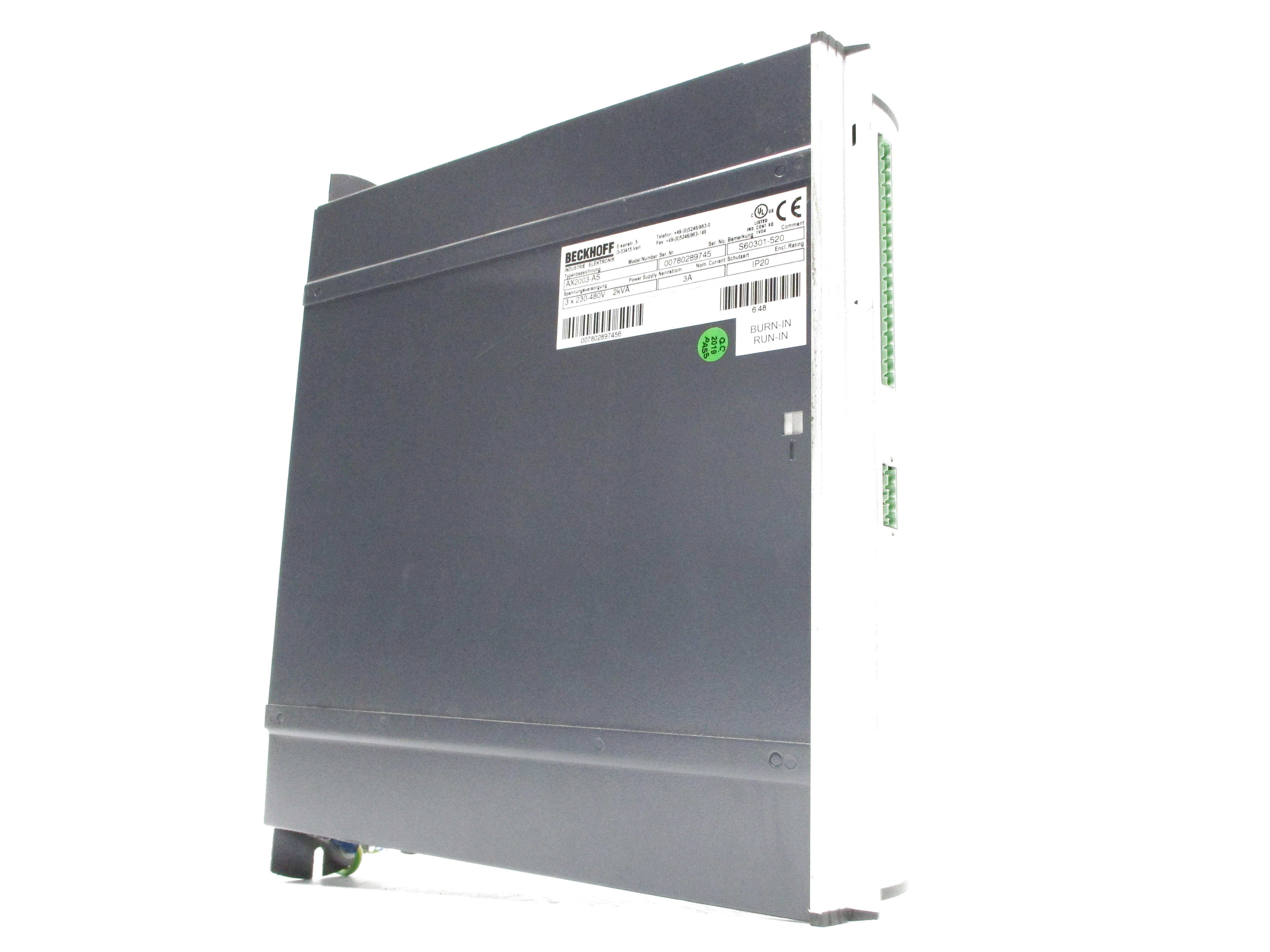 BECKOFF AX2003-AS (AS PICTURED) UNMP
