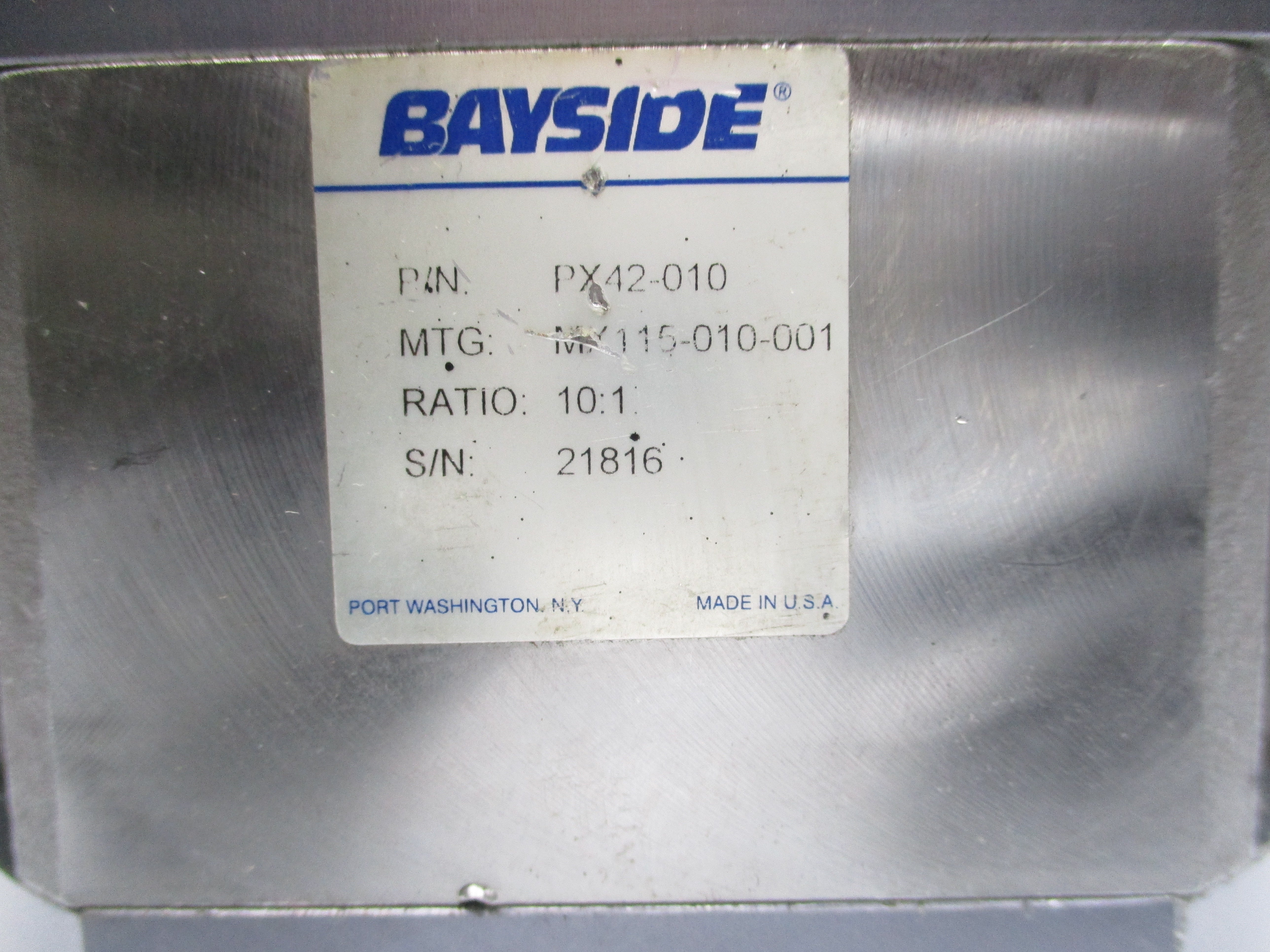 BAYSIDE PX42-010 UNMP